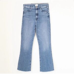 MOTHER Hustler Ankle Fray Jean in Groovin Wash Size 26